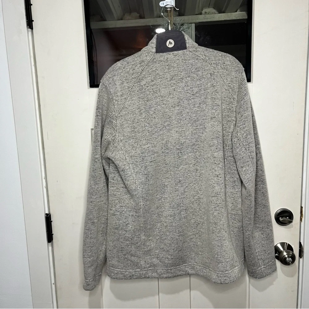 Marmot Men’s Full Zip Knit Fleece Jacket Gray XL - Picture 9 of 12